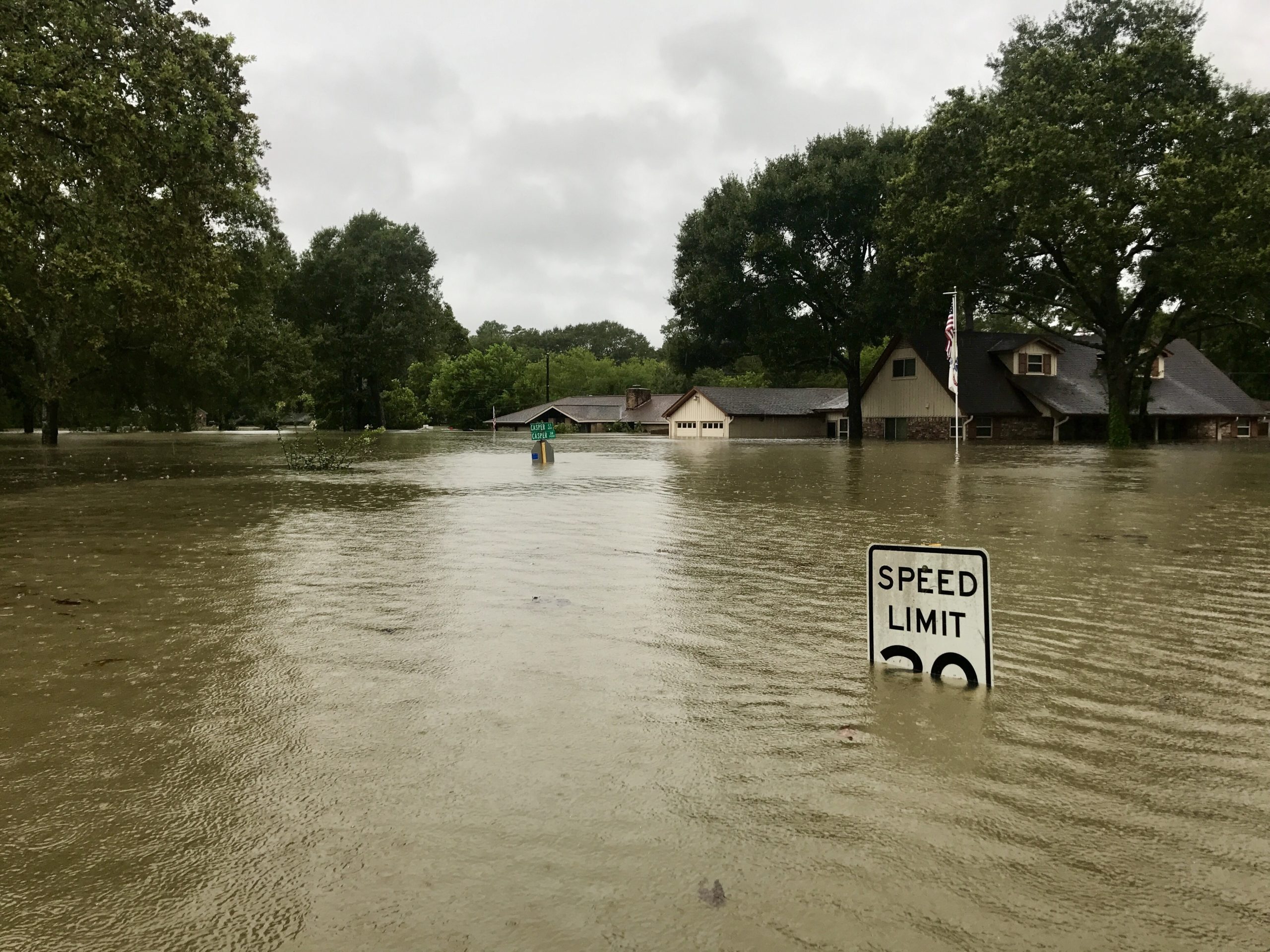 Hurricane,Harvey,2017,,Flooding,In,Spring,Texas,,A,Couple,Miles